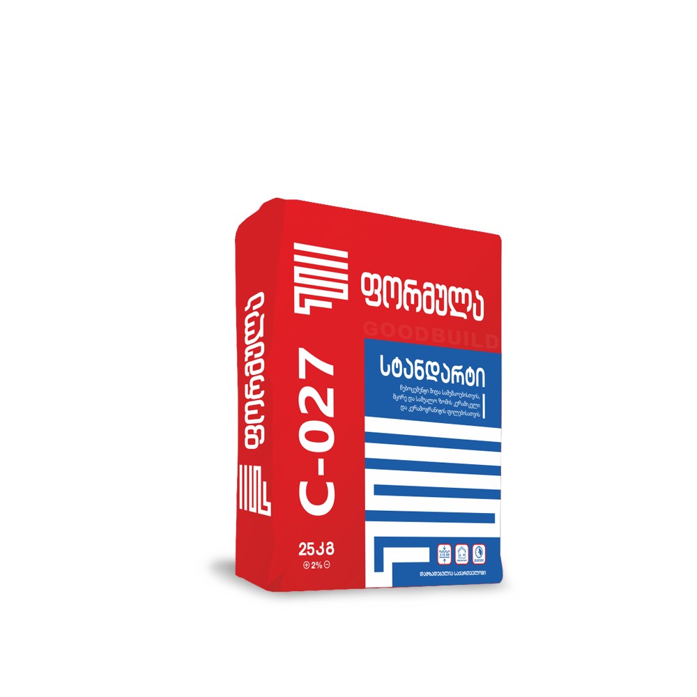 ფორმულა C-027 25კგ — წებოცემენტი